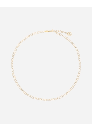 Dolce & Gabbana Rainbow Alphabet Twisted Wire Chain Neckalce In Yellow Gold 18kt - Woman Necklaces Gold Gold Onesize
