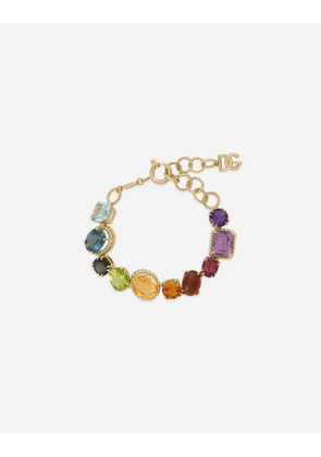 Dolce & Gabbana Bracelet With Multi-colored Gems - Woman Bracelets Gold Gold Onesize