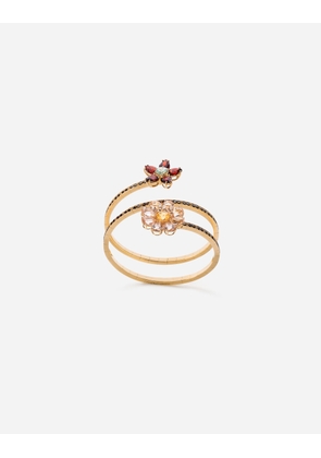Dolce & Gabbana Spring Yellow Gold Bracelet With Floral Decorations - Woman Bracelets Gold S