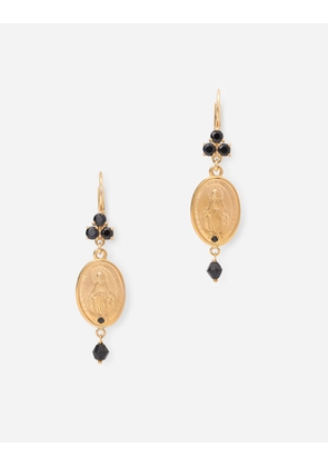 Dolce & Gabbana Tradition Earrings In Yellow 18kt Gold With Medals - Woman Earrings Gold Metal Onesize
