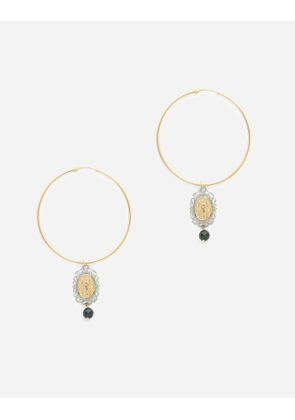 Dolce & Gabbana Sicily Hoop Earrings - Woman Earrings Gold Onesize