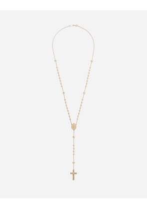 Dolce & Gabbana Tradition Yellow Gold Rosary Necklace - Man Necklaces Gold Onesize