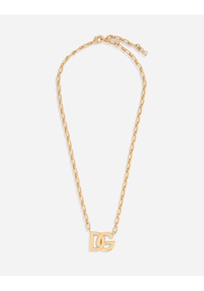 Dolce & Gabbana Chain Necklace With Dg Logo - Man Bijoux Gold Metal Onesize