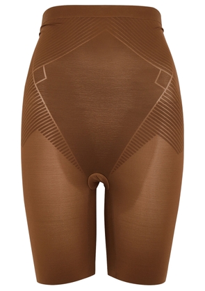 Spanx Thinstincts 2.0 High-Waist Mid-Thigh Shorts - Dark Brown - M