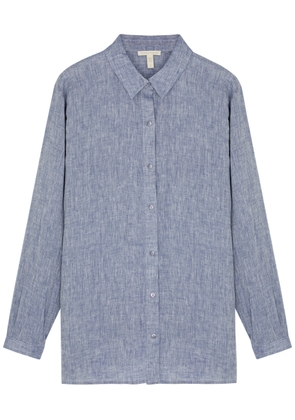 Eileen Fisher Linen Shirt - Light Blue - M (UK 14-16 / L)