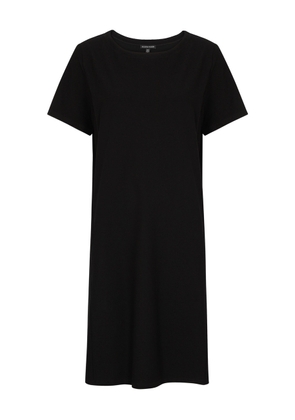 Eileen Fisher Stretch-crepe Mini Dress - Black - S (UK 10-12 / M)