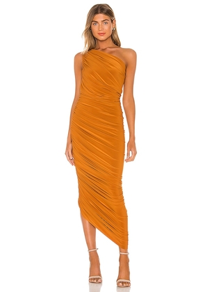 Norma Kamali Diana Gown in Orange. Size XS, XXS.