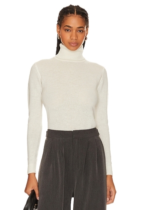 JUMPER 1234 Lightweight Roll Collar Sweater in Cream. Size 1, 2, 4.