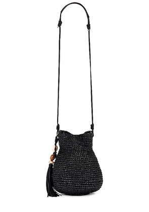 Ulla Johnson Tulip Basket Bag in Black.