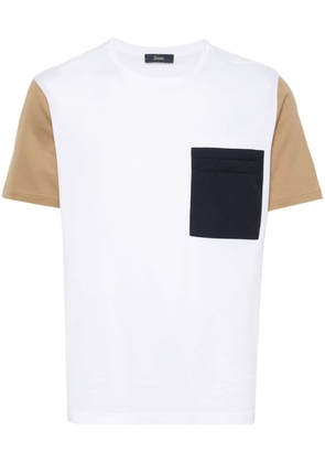 Herno colourblock cotton T-shirt - White