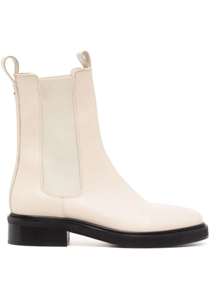 Aeyde leather ankle boots - White