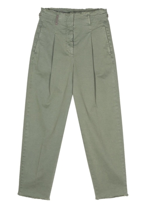 Peserico pleated tapered trousers - Green