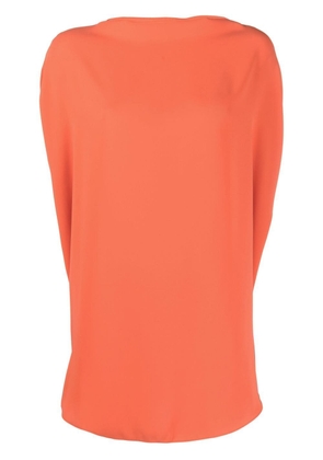 MM6 Maison Margiela mock-neck sleeveless blouse - Orange
