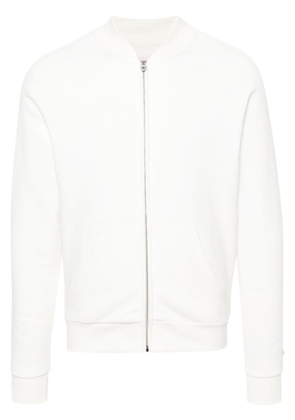 FURSAC baseball-collar zip-up sweatshirt - White