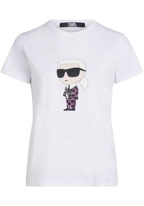 Karl Lagerfeld Ikonik 2.0 organic cotton T-shirt - White