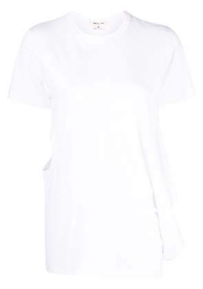 Comme Des Garçons cut-out cotton T-shirt - White