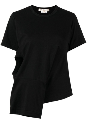 Comme Des Garçons cut-out cotton T-shirt - Black