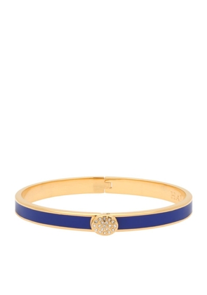 Halcyon Days Gold-Plated Crystal Button Bangle