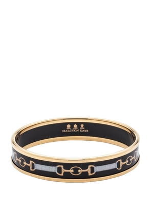 Halcyon Days Gold-Plated Bridle Bangle