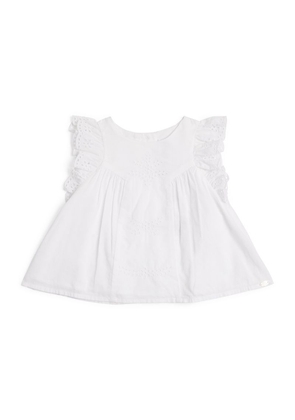 Tartine Et Chocolat Broderie Anglaise Ruffle-Sleeve Top (3 Months-4 Years)