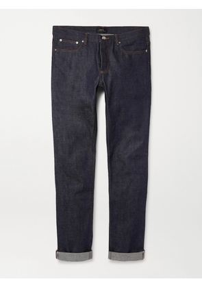 A.P.C. - Petit New Standard Skinny-Fit Dry Selvedge Denim Jeans - Men - Blue - UK/US 26