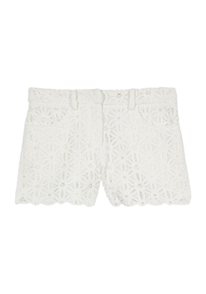 The Kooples Cotton Guipure Shorts