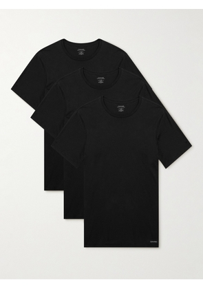 Calvin Klein Underwear - Three-Pack Cotton-Jersey T-Shirts - Men - Black - S
