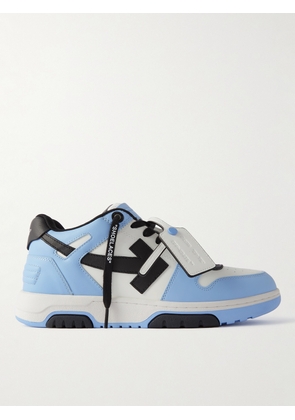 Off-White - Out of Office Leather Sneakers - Men - Blue - EU 39
