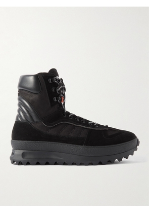 Maison Margiela - Climber Leather, Nubuck and Suede High-Top Sneakers - Men - Black - EU 41