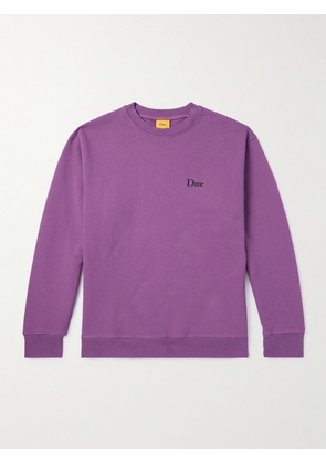DIME - Logo-Embroidered Cotton-Jersey Sweatshirt - Men - Purple - S