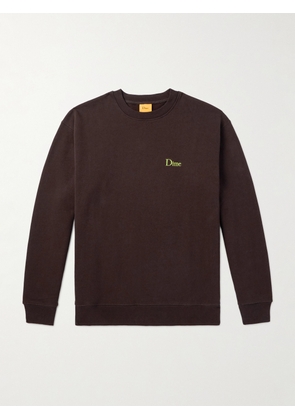 DIME - Logo-Embroidered Cotton-Jersey Sweatshirt - Men - Brown - S