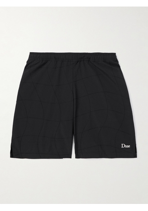 DIME - Straight-Leg Logo-Embroidered Shell Shorts - Men - Black - S