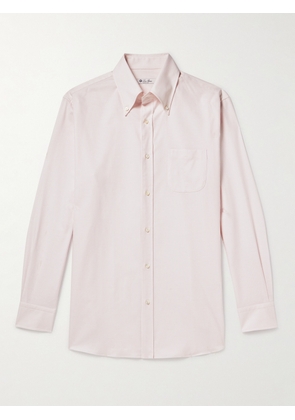 Loro Piana - Button-Down Collar Striped Cotton Oxford Shirt - Men - Pink - S
