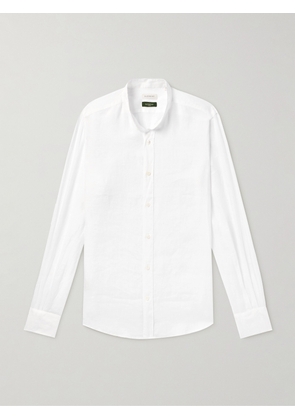 Incotex - Glanshirt Grandad-Collar Linen Shirt - Men - White - EU 37