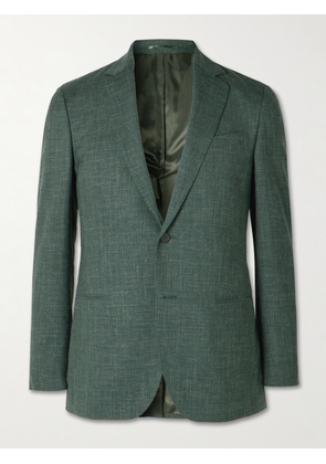 Mr P. - Virgin Wool, Silk and Linen-Blend Suit Jacket - Men - Green - 36
