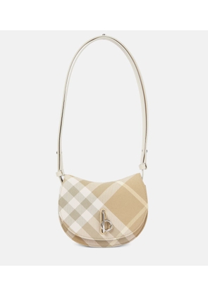 Burberry Rocking Horse leather-trimmed crossbody bag