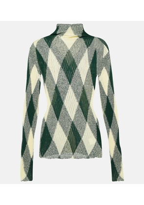 Burberry Argyle cotton and silk sweater