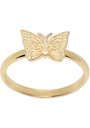 NEEDLES Gold Papillon Ring