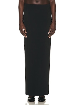 The Row Alania Skirt in Black - Black. Size L (also in ).