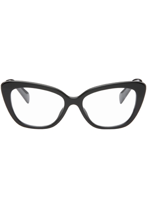 Miu Miu Eyewear Black Cat-Eye Glasses