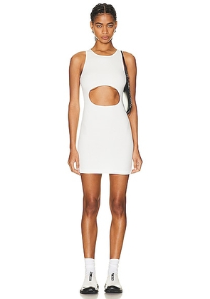 Sandy Liang Riblet Tank Dress in White - White. Size S (also in XS).
