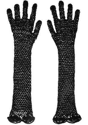 The Row Black Constant Gloves