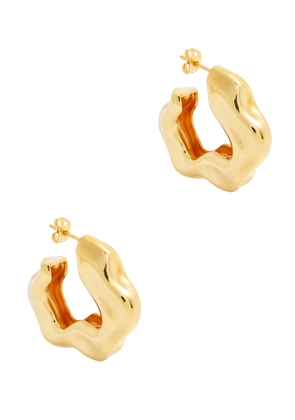 Joanna Laura Constantine Feminine Waves Gold-plated Hoop Earrings - One Size
