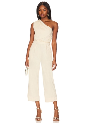 Free People Avery Jumpsuit in Cream. Size 12, 4, 6, 8.