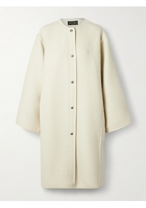 Loro Piana - Silk, Wool, Cashmere And Linen-blend Coat - White - IT36,IT38,IT40,IT42,IT44,IT46