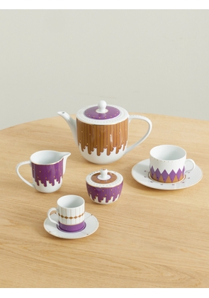 Reflections Copenhagen - Porcelain 11-piece Tea Set - Purple - One size