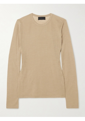 Nili Lotan - Candice Silk Sweater - Brown - x small,small,medium,large
