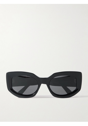 CELINE Eyewear - Bold Cat-eye Acetate Sunglasses - Black - One size
