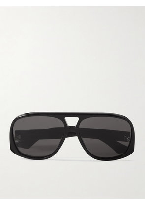 SAINT LAURENT Eyewear - Oversized Aviator-style Acetate Sunglasses - Black - One size