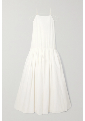 Jacquemus - Amour Tie-detailed Linen-jacquard Gown - Ecru - FR34,FR36,FR38,FR40
